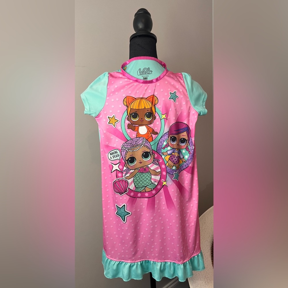 LOL Little Girls Night Gown, Size 8